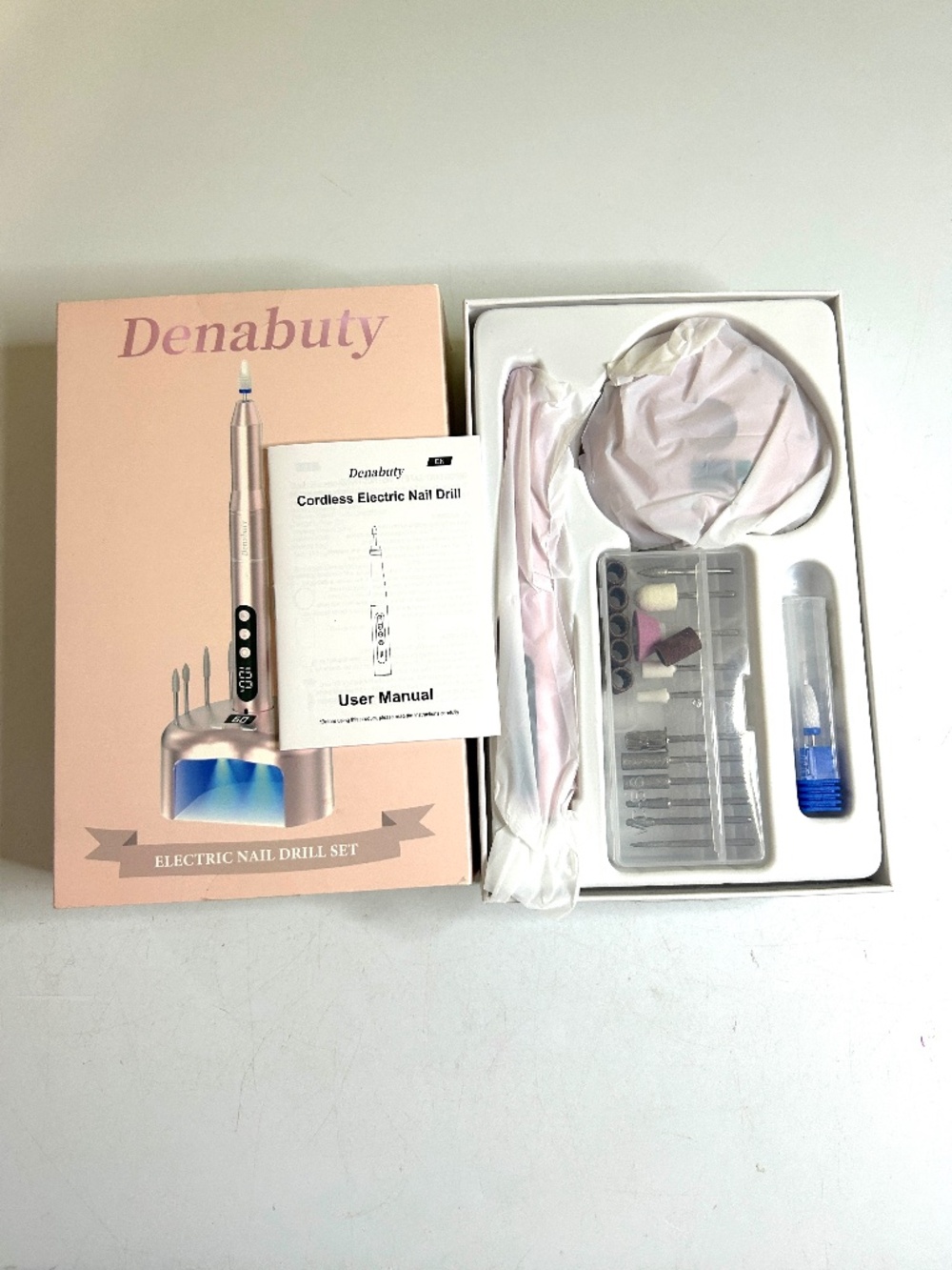 LED Nail Light And Nail Drill Set Pink - Picture 8 of 15